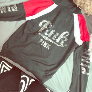 Pink full-zip jacket